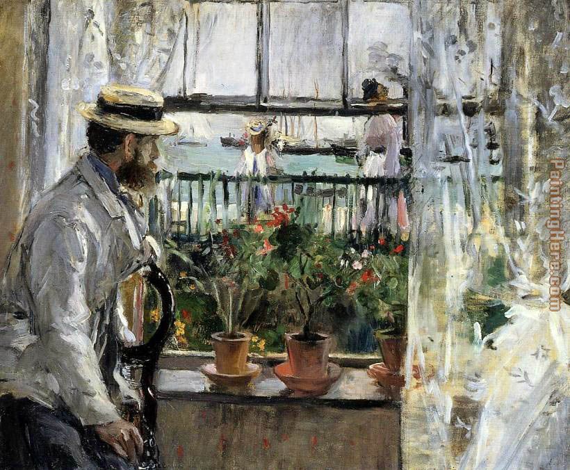Eugene Manet on the Isle of Wight painting - Berthe Morisot Eugene Manet on the Isle of Wight art painting